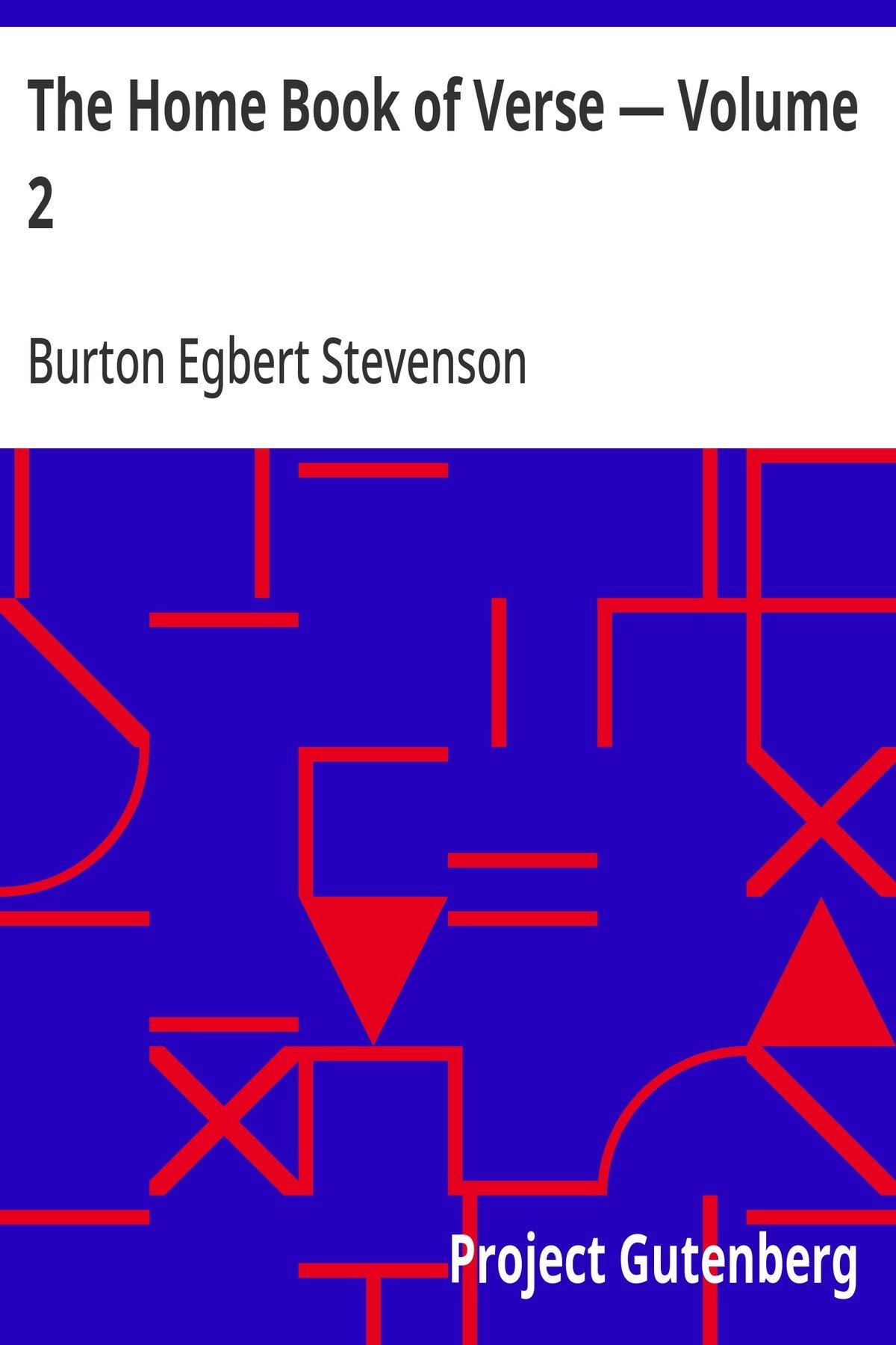 The Home Book of Verse — Volume 2 — book cover