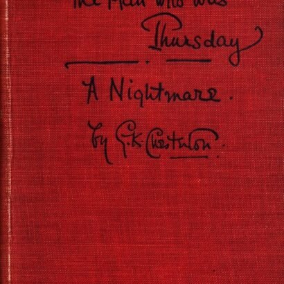The Man Who Was Thursday: A Nightmare — original book cover